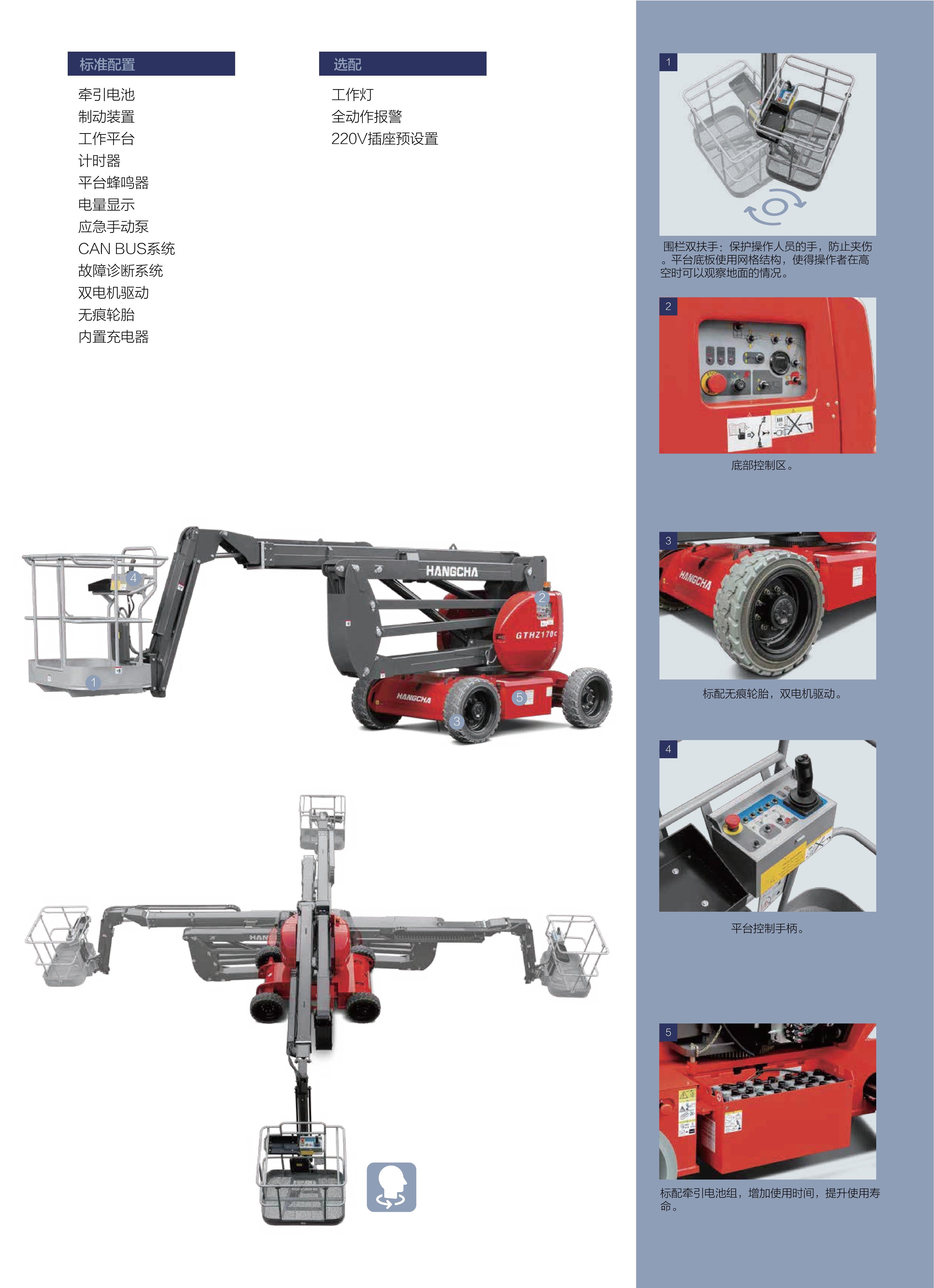 GTHZ120自行式電動曲臂高空作業平臺(圖5)